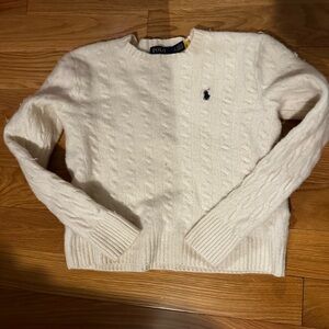 Kids Polo Cable Knit Sweater
